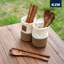 KZM｜原木餐具收納組