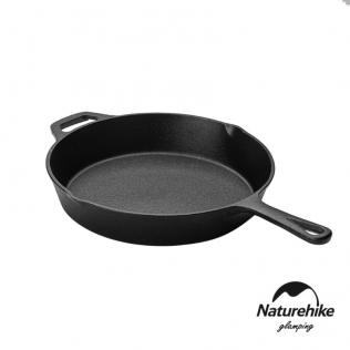 Naturehike | 戶外野營 單柄鑄鐵不沾平底煎鍋25cm